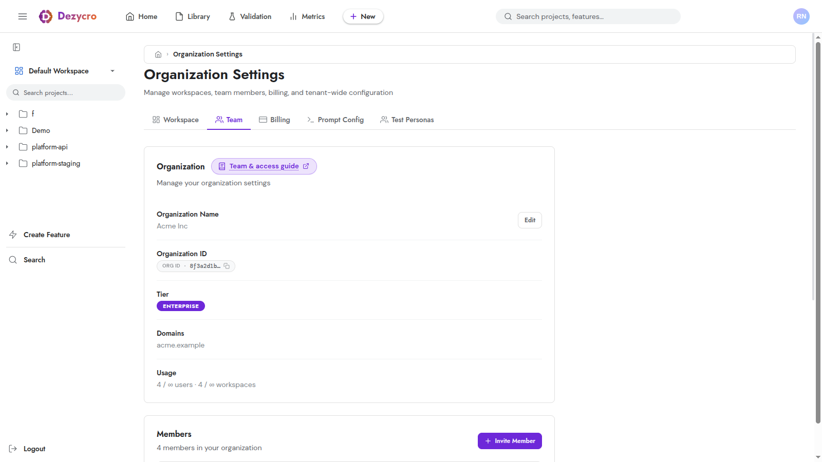 Organization ID location